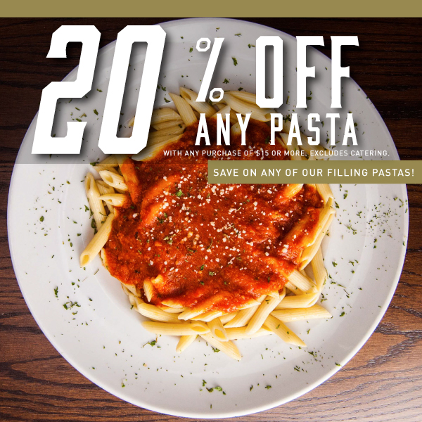 New_Week 6_20% Pasta_Any Purchase of $15